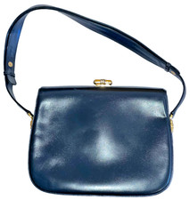 Borsa Gucci Vintage Blu Pelle