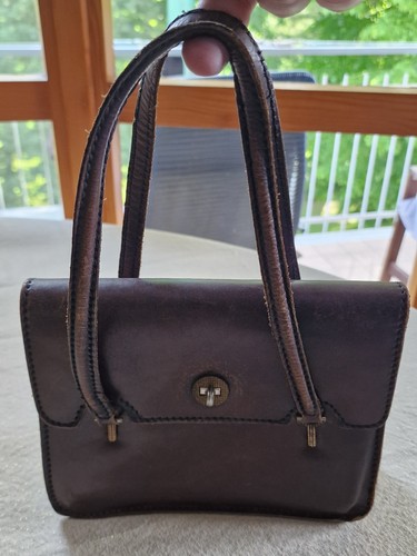 Borsa vintage cuoio - cuoio, rigido