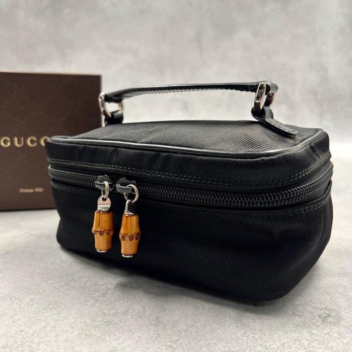 Gucci borsa vanity bambù - borsa,