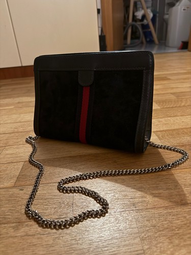 Borsa vintage gucci blu con - borsa,