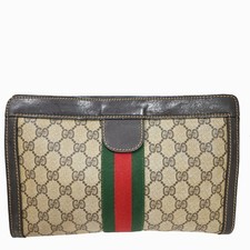 Borsa pochette GUCCI GG PVC in