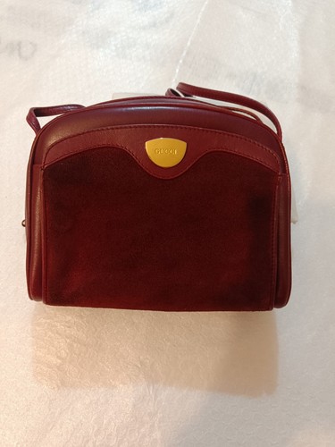 Borsa gucci vintage camoscio - gucci,