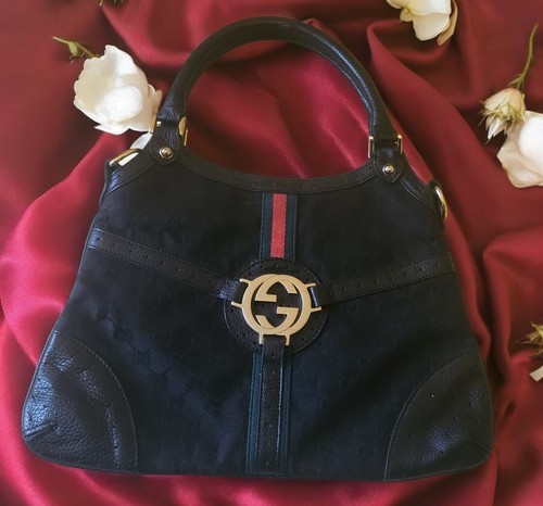 Vintage gucci hobo borsa - vintage, nera